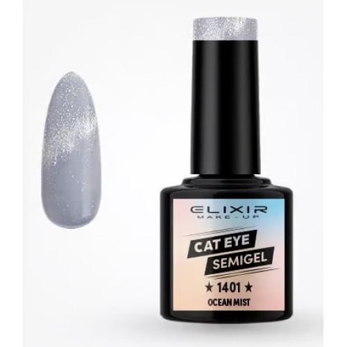 Elixir Ημιμόνιμο βερνίκι  Cat Eye 8ml – #1401 (Ocean Mist)