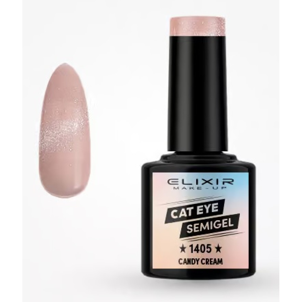 Elixir Ημιμόνιμο βερνίκι Cat Eye 8ml – #1405 (Candy Cream) Elixir Ημιμόνιμο βερνίκι Cat Eye 8ml – #1405 (Candy Cream)