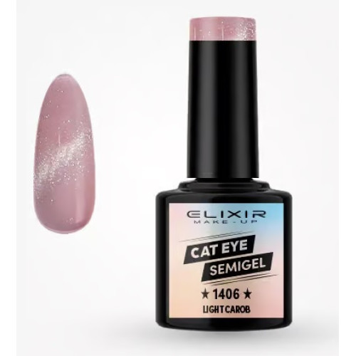Elixir Ημιμόνιμο βερνίκι  Cat Eye 8ml – #1406 (Light Carob)