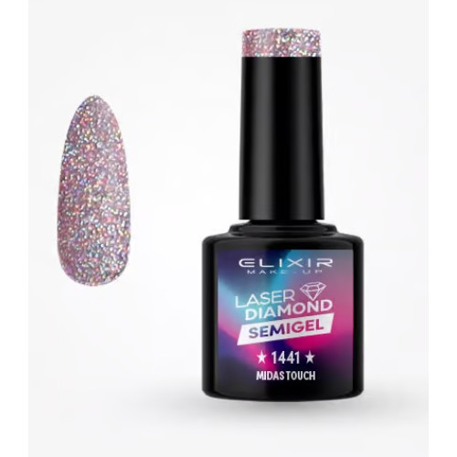 Elixir Ημιμόνιμο βερνίκι Laser Diamond 8ml – #1441 (Midas Τouch)