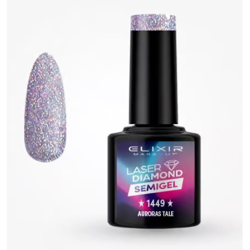 Elixir Ημιμόνιμο βερνίκι Laser Diamond 8ml – #1449 (Auroras Tale)