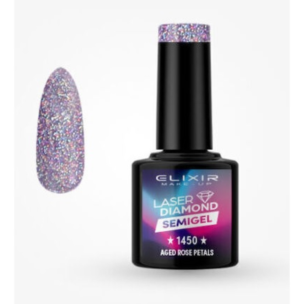Elixir Ημιμόνιμο βερνίκι Laser Diamond 8ml – #1450 (Aged Rose Petals)