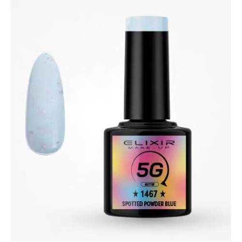 Elixir Ημιμόνιμο βερνίκι Laser Diamond 8ml – #1467 (Spotted Powder Blue)
