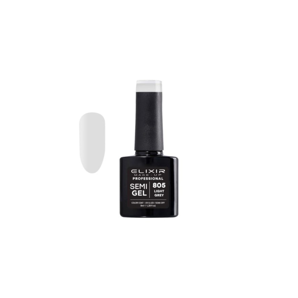 Elixir Ημιμόνιμο βερνίκι 8ml – #805 (Light Grey)