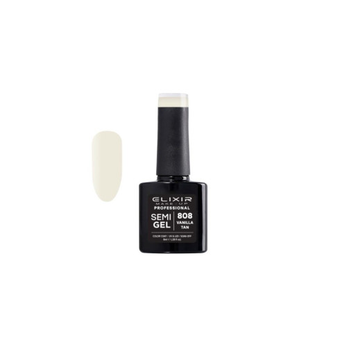 Elixir Ημιμόνιμο βερνίκι 8ml – #808 (Vanilla Tan)