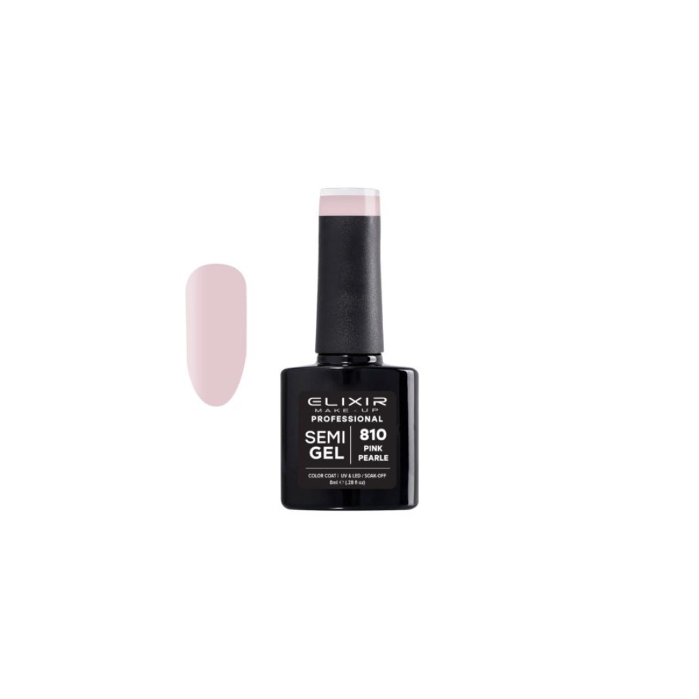 Elixir Ημιμόνιμο βερνίκι 8ml – #810 (Pink Pearle)
