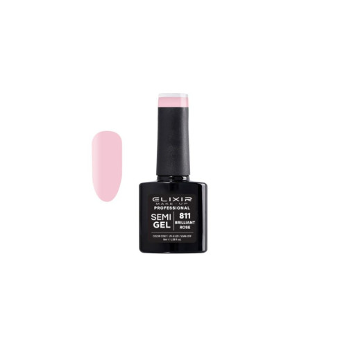 Elixir Ημιμόνιμο βερνίκι 8ml – #811 (Brilliant Rose)