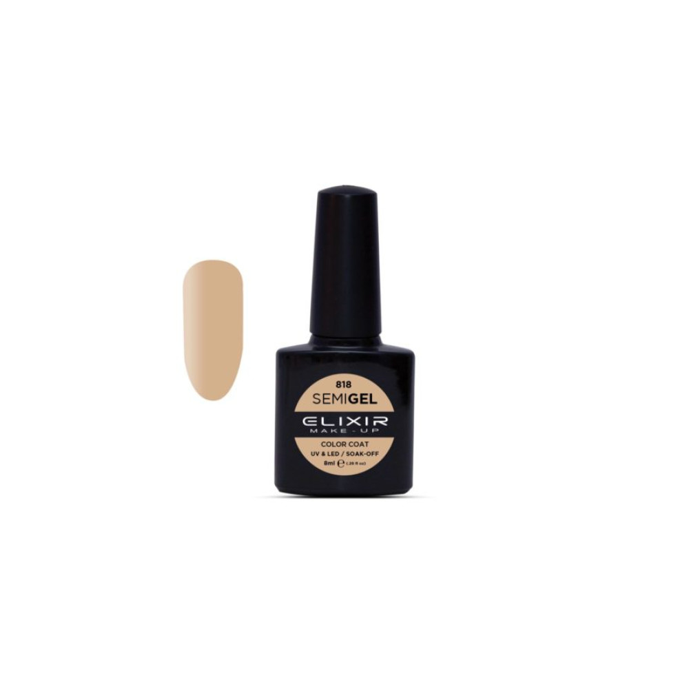 Elixir Ημιμόνιμο βερνίκι 8ml – #818 (Blonde Beige)