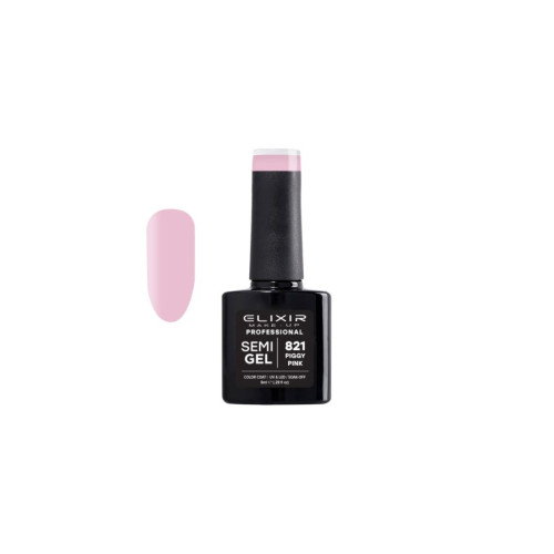 Elixir Ημιμόνιμο βερνίκι 8ml – #821 (Piggy PInk)