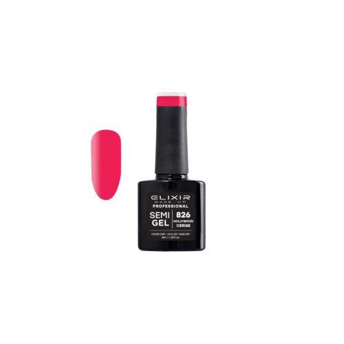 Elixir Ημιμόνιμο βερνίκι 8ml – #826 (Hollywood Cerice)