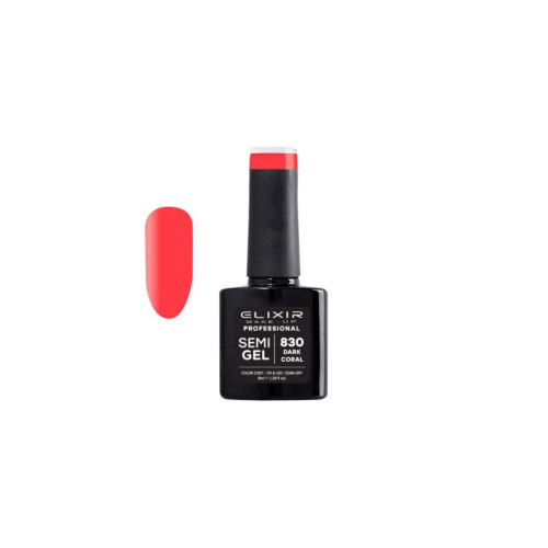 Elixir Ημιμόνιμο βερνίκι 8ml – #830 (Dark Coral)