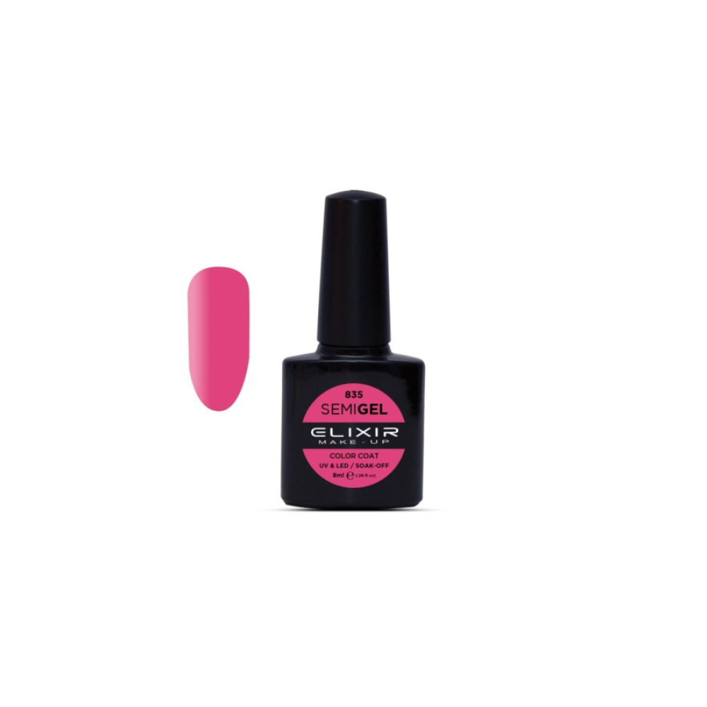 Elixir Ημιμόνιμο βερνίκι 8ml – #835 (Dogwood Rose)