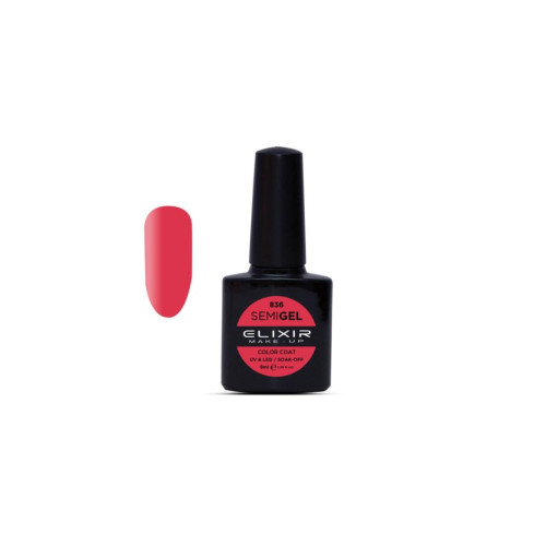 Elixir Ημιμόνιμο βερνίκι 8ml – #836 (Pink Sherbet)
