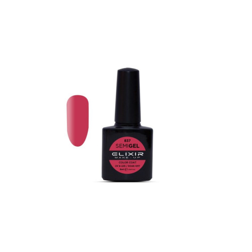 Elixir Ημιμόνιμο βερνίκι 8ml – #837 (Fandago Pink)