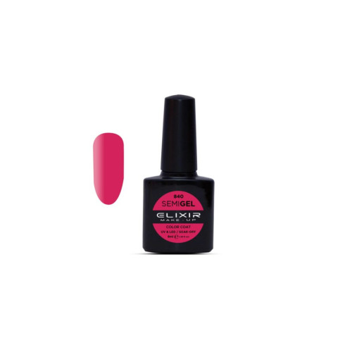 Elixir Ημιμόνιμο βερνίκι 8ml – #840 (Raspberry Pink)