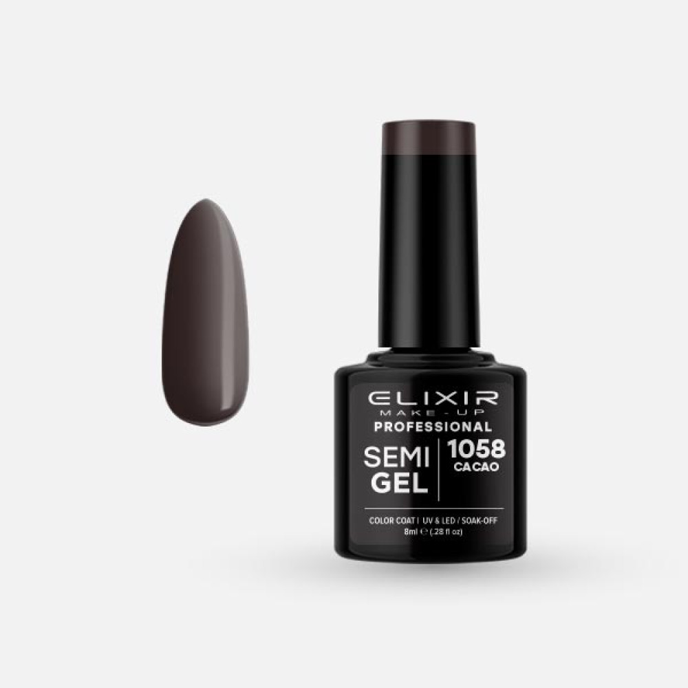 Elixir Ημιμόνιμο βερνίκι 8ml – #1058 (Cacao)