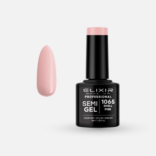 Elixir Ημιμόνιμο βερνίκι 8ml – #1065 (Shell Pink)