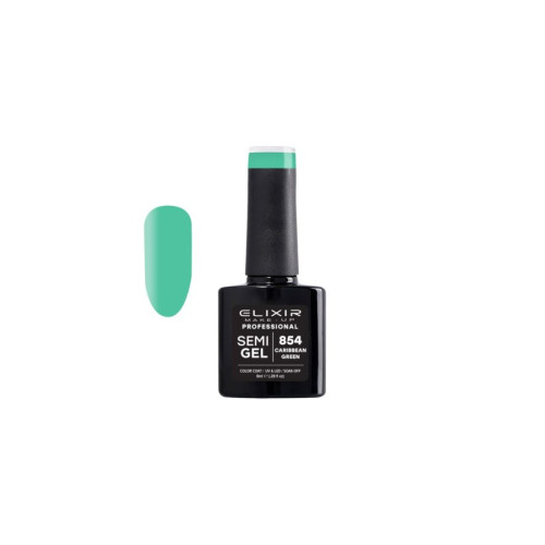 Elixir Ημιμόνιμο βερνίκι 8ml – #854 (Caribbean green)