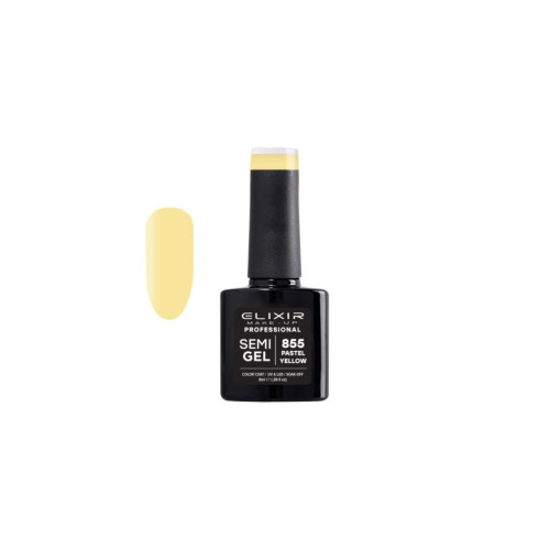 Elixir Ημιμόνιμο βερνίκι 8ml – #855 (Pastel Yellow)