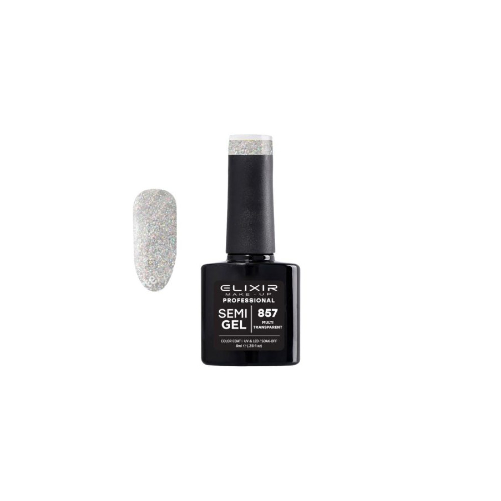 Elixir Ημιμόνιμο βερνίκι 8ml – #857 (Multi Transparent)