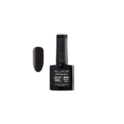 Elixir Ημιμόνιμο βερνίκι 8ml – #869 (Black Lust)