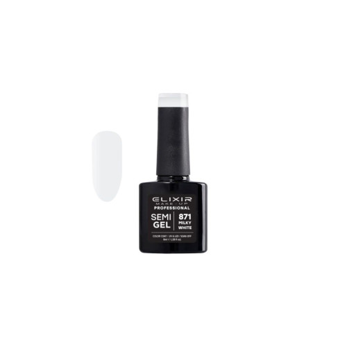 Elixir Ημιμόνιμο βερνίκι 8ml – #871 (Milky White)