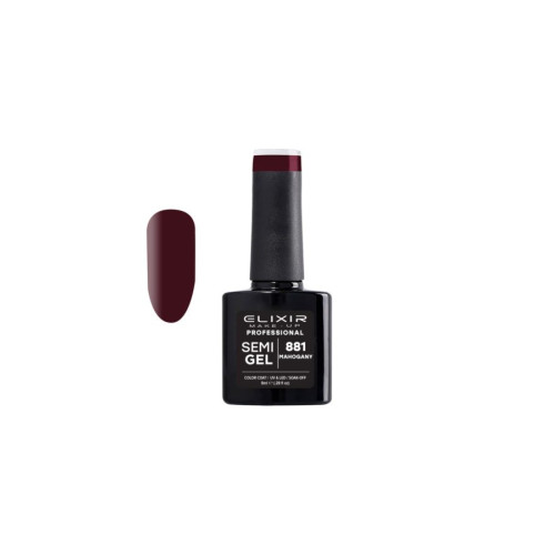 Elixir Ημιμόνιμο βερνίκι 8ml – #881 (Mahogany)