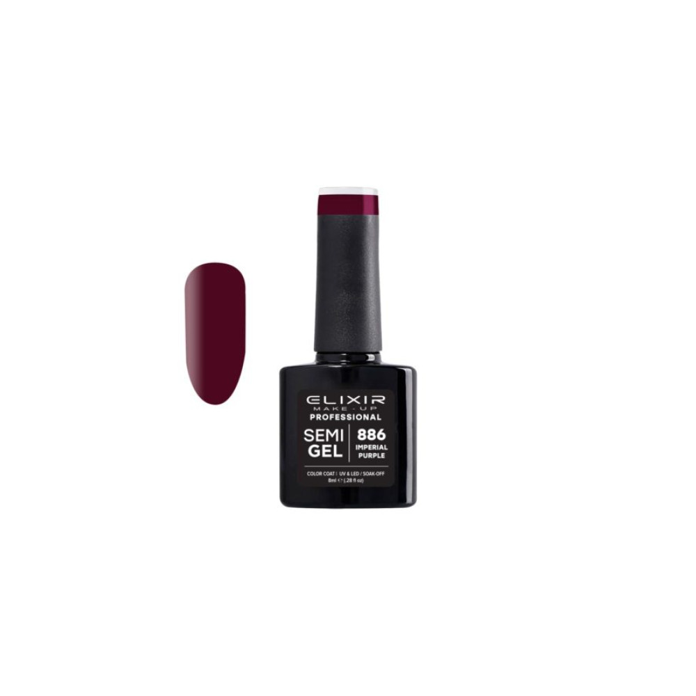 Elixir Ημιμόνιμο βερνίκι 8ml – #886 (Imperial Purple)