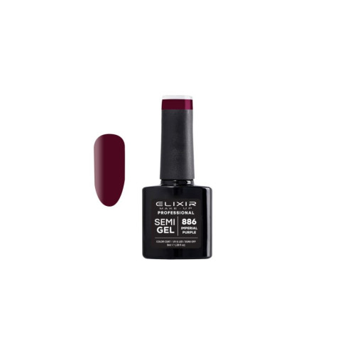 Elixir Ημιμόνιμο βερνίκι 8ml – #886 (Imperial Purple)