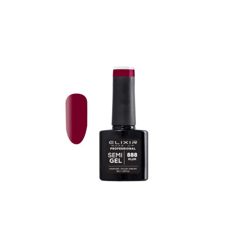 Elixir Ημιμόνιμο βερνίκι 8ml – #888 (Plum)