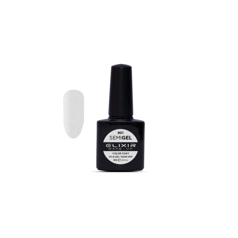 Elixir Ημιμόνιμο βερνίκι 8ml – #901 (Metallic Silver)