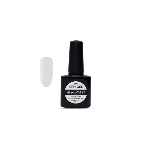 Elixir Ημιμόνιμο βερνίκι 8ml – #901 (Metallic Silver)