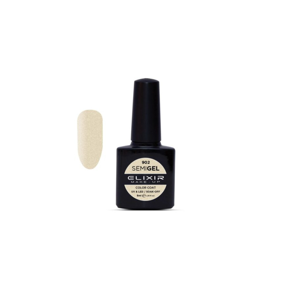 Elixir Ημιμόνιμο βερνίκι 8ml – #902 (Metallic Gold)
