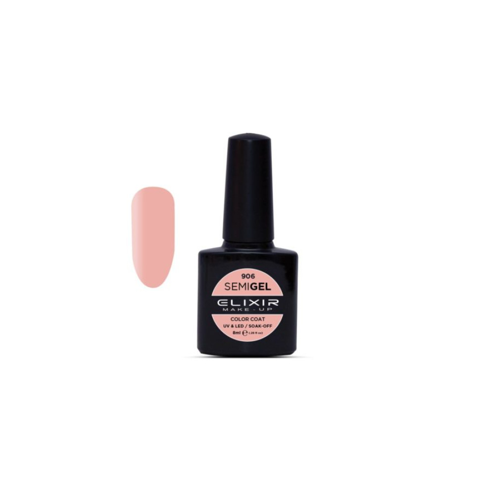 Elixir Ημιμόνιμο βερνίκι 8ml – #906 (Salmon Pink)