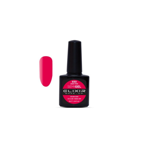Elixir Ημιμόνιμο βερνίκι 8ml – #930 (Deep Pink)
