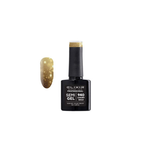 Elixir Ημιμόνιμο βερνίκι 8ml – #940 (Luxury Gold)