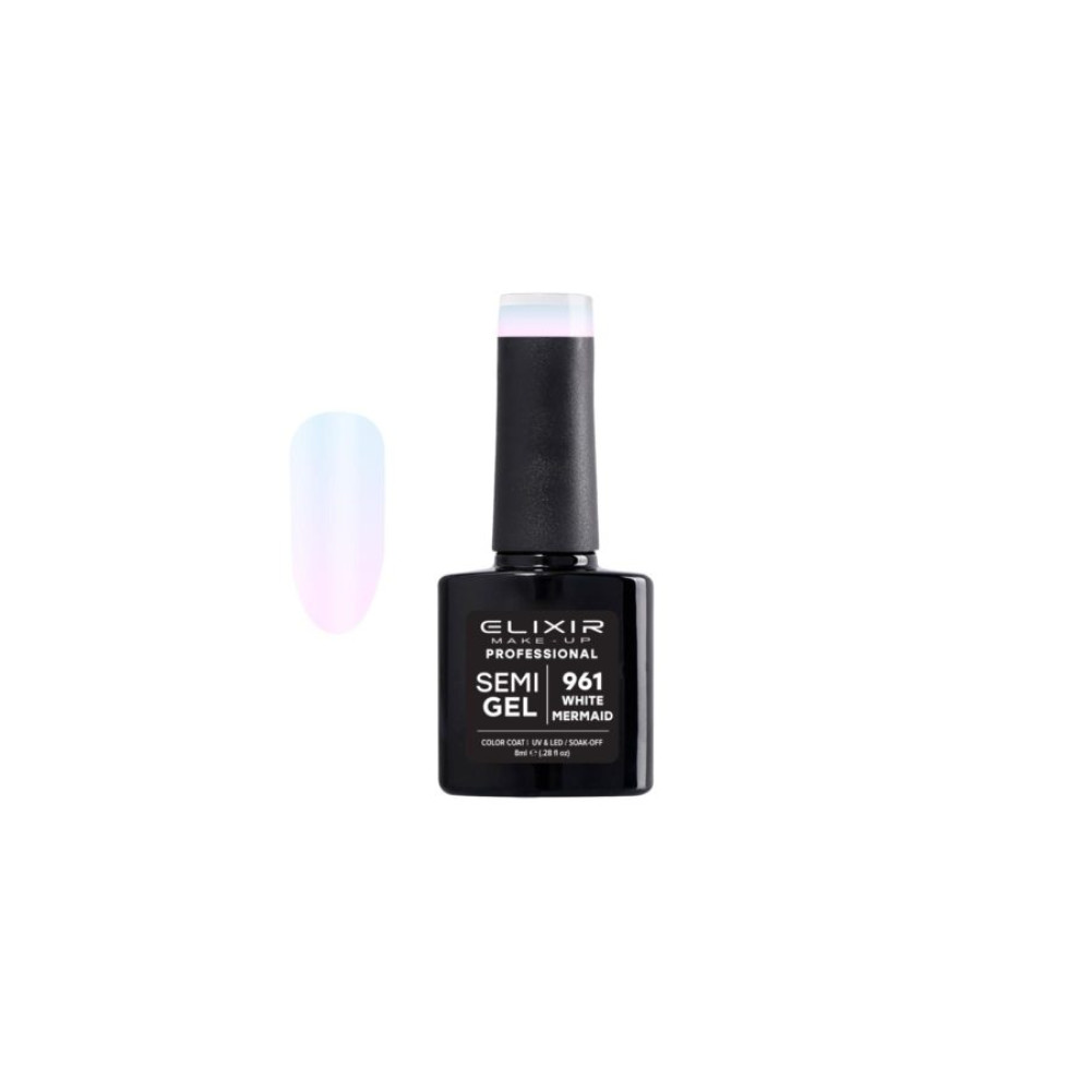 Elixir Ημιμόνιμο βερνίκι 8ml – #961 (White Mermaid)