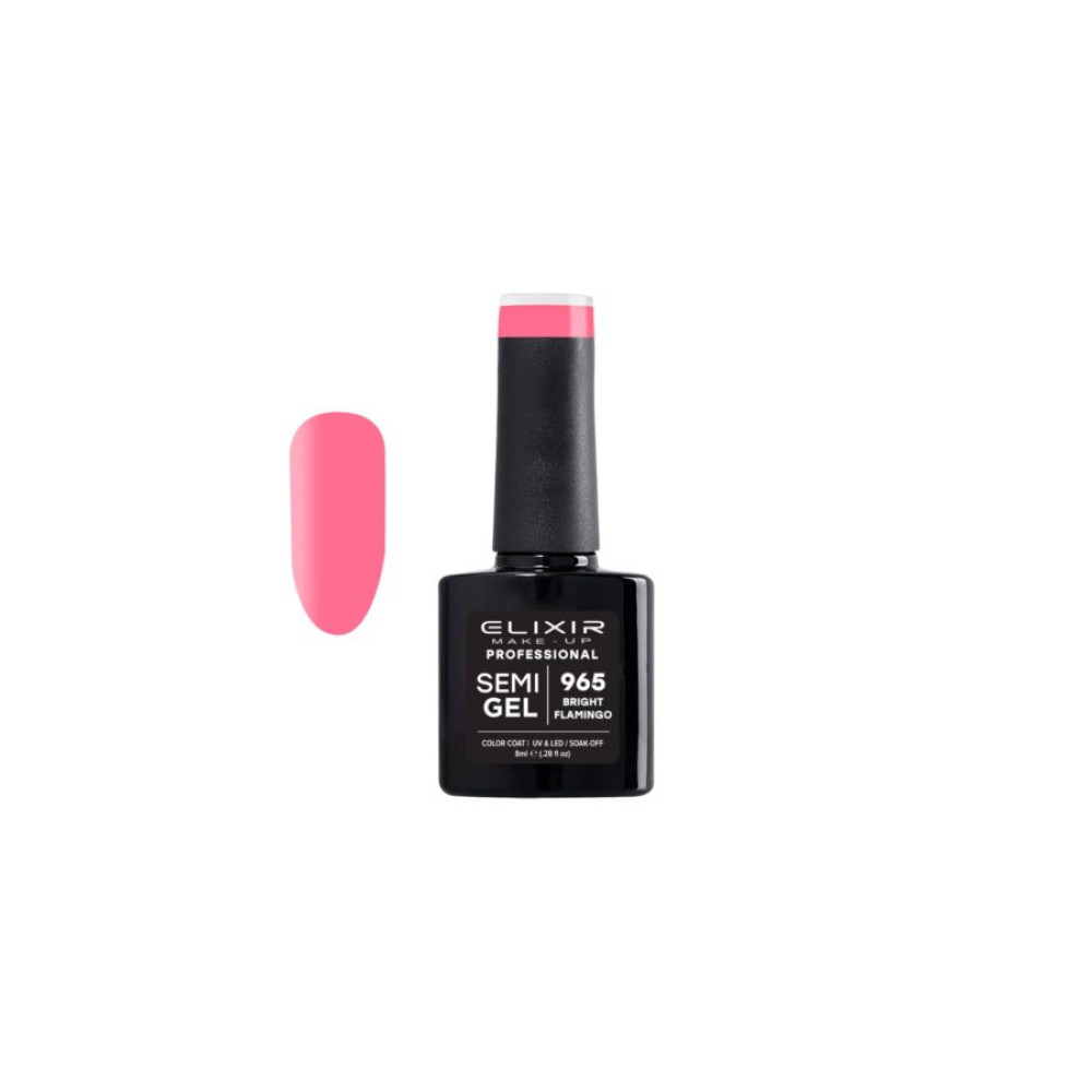 Elixir Ημιμόνιμο βερνίκι 8ml – #965 (Bright Flamingo)