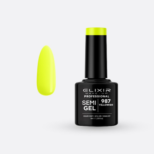 Elixir Ημιμόνιμο βερνίκι 8ml – #987 (Yellowish)