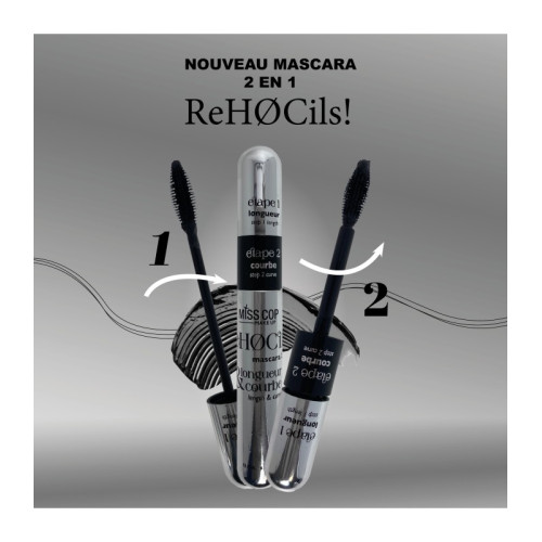 Miss Cop Mascara Black 2 en 1 - REHOCILS
