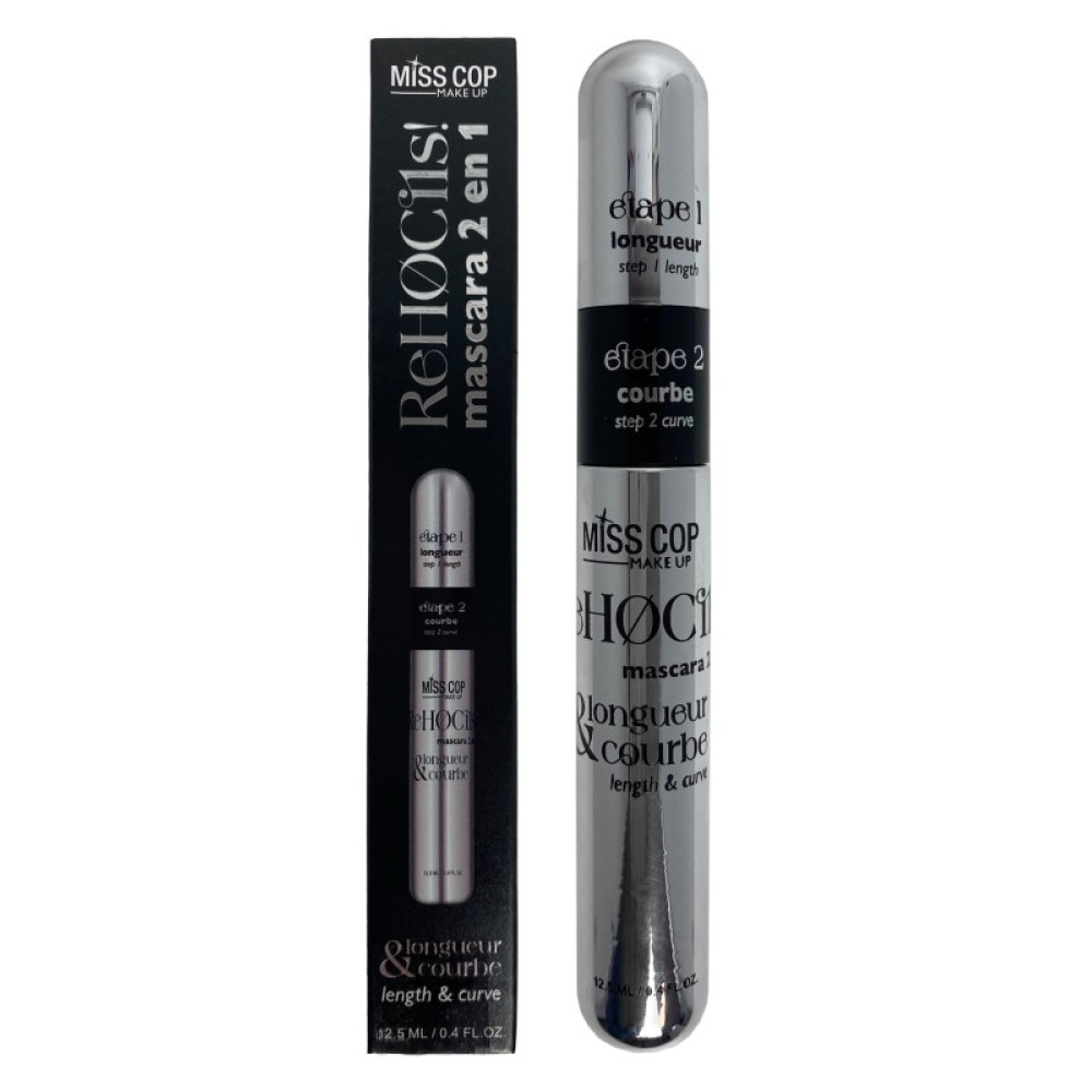 Miss Cop Mascara Black 2 en 1 - REHOCILS