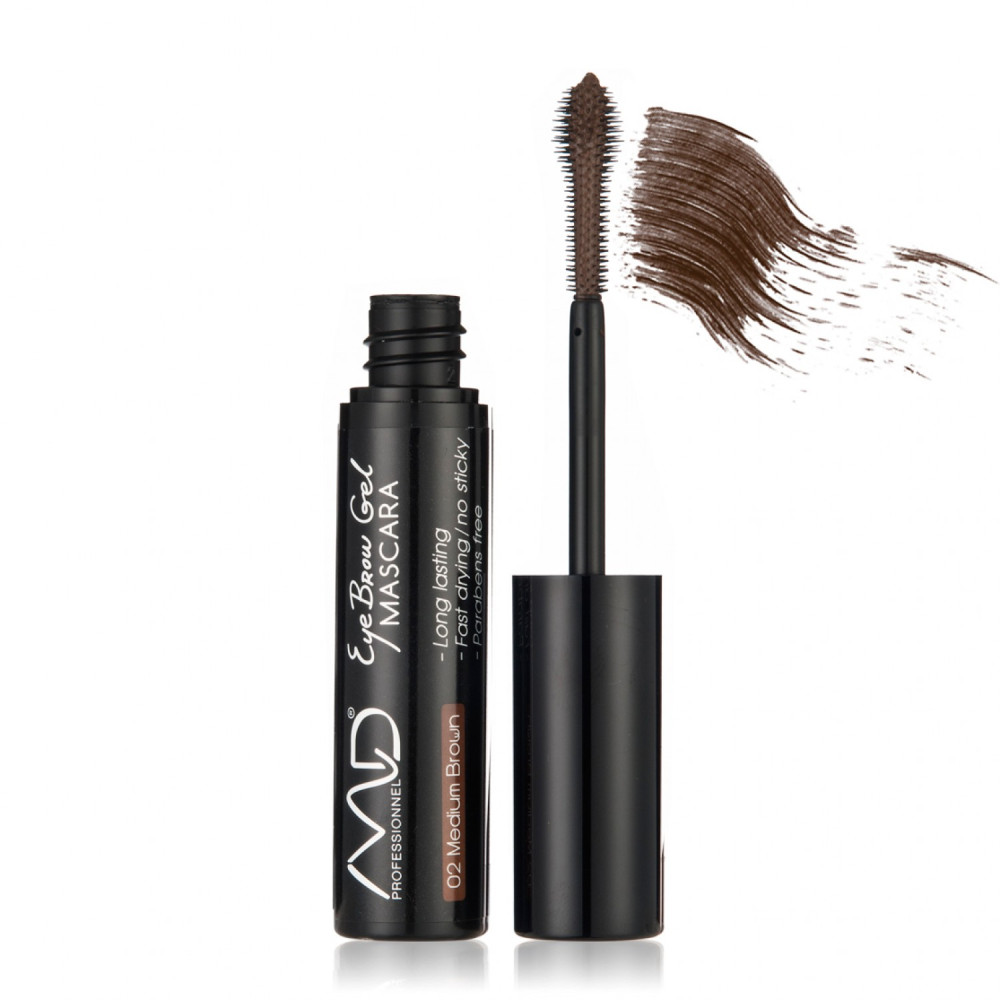 Md Professional Eyebrow Mascara Gel 02 Medium Brown