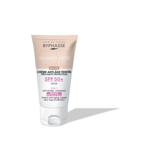 Byphasse αντηλιακη κρεμα με χρωμα bronze spf 50 50ml