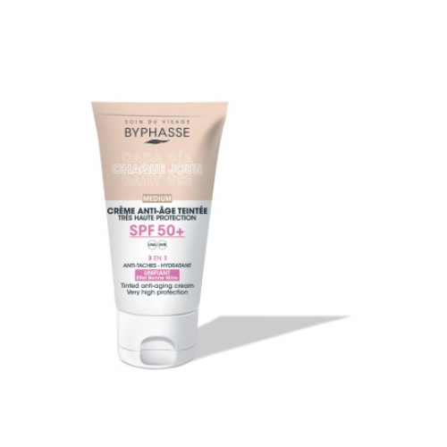 Byphasse Αντηλιακη Κρεμα με Χρωμα medium spf 50 50ml