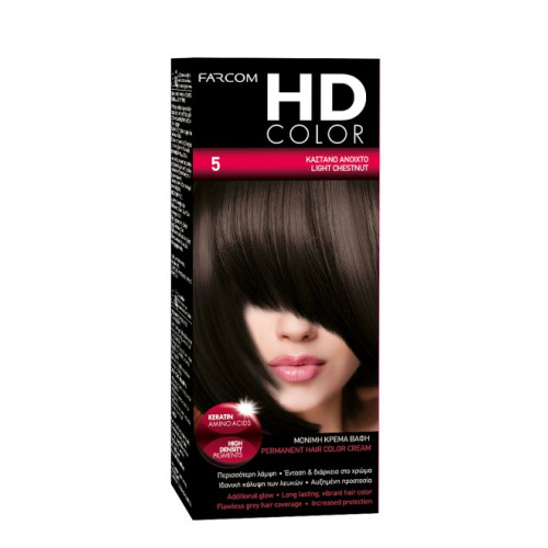 HD Color Σετ Βαφης Νο5 60ml Καστανο Ανοικτο