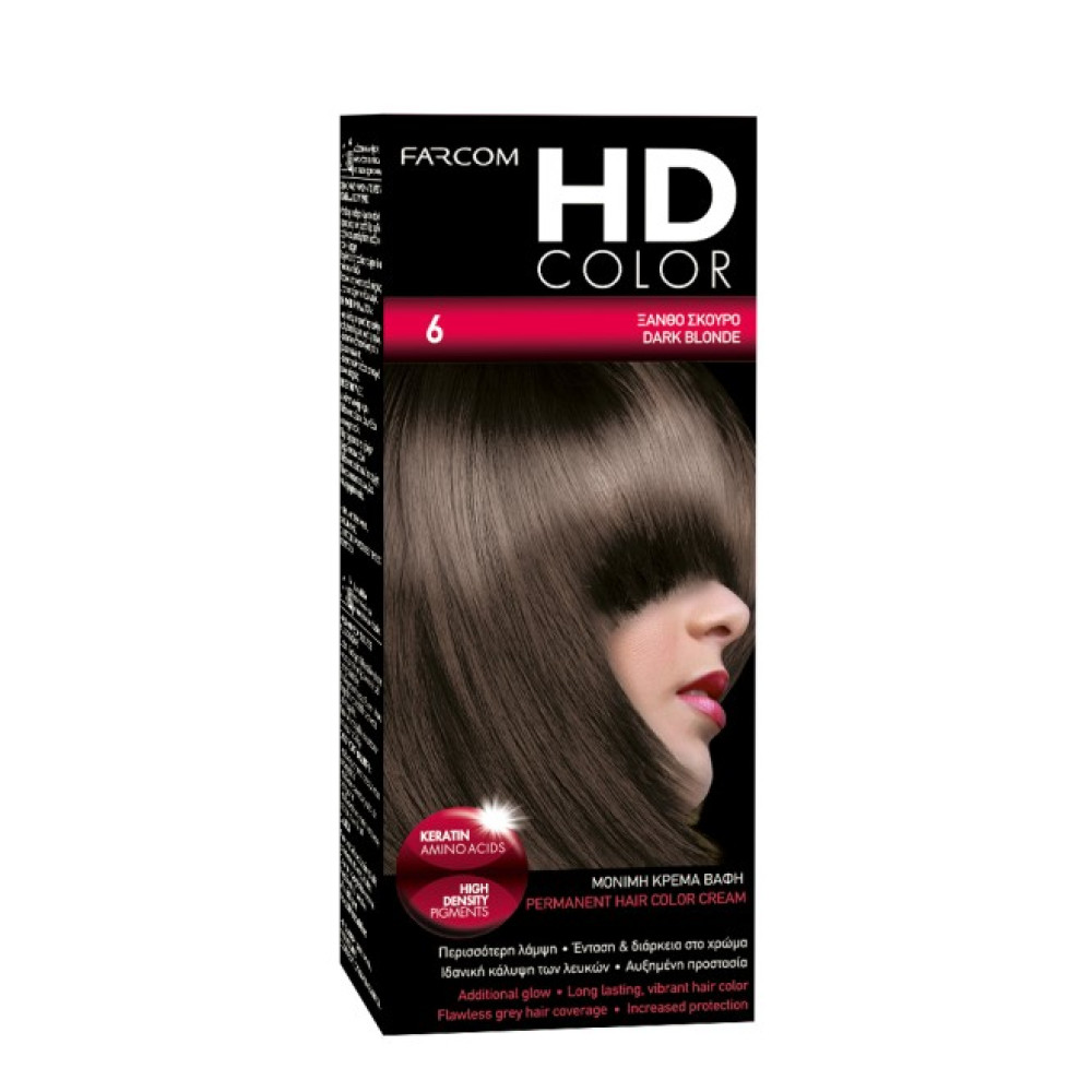 HD Color Σετ Βαφης Νο6 60ml Ξανθο Σκουρο