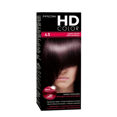 HD HD Color Σετ Βαφης Νο4.5 60ml Ακαζου Σκουρο