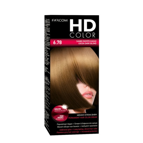 HD HD Color Σετ Βαφης Νο6.78 60ml Ξανθο Σκουρο Κακαο