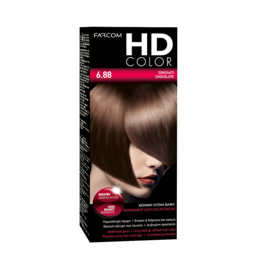 HD HD Color Σετ Βαφης Νο6.88 60ml Σοκολατι