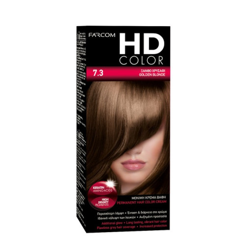 HD HD Color Σετ Βαφης Νο7.3 60ml Ξανθο Χρυσαφι